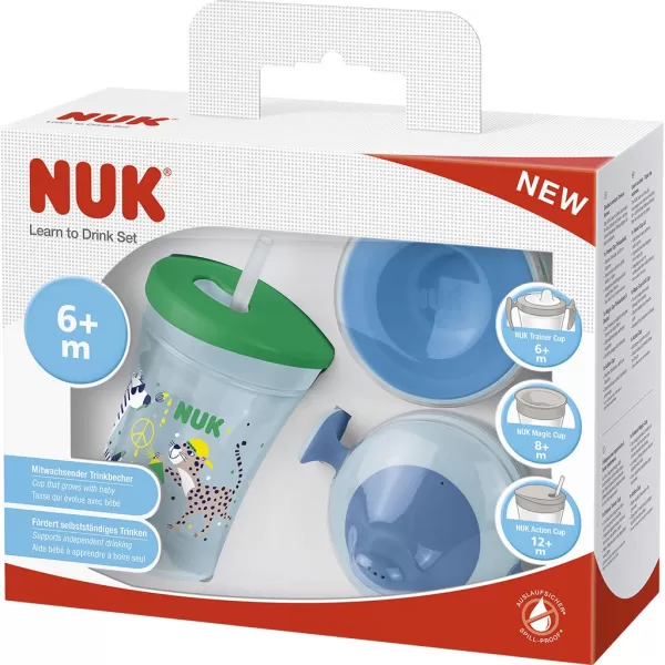 Nuk Dětský hrníček LEARN TO DRINK SET boy