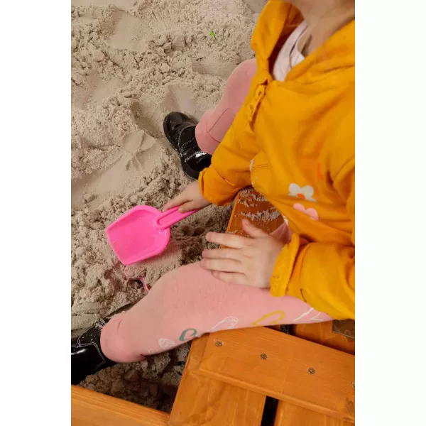 Baby Mix Dětské dřevěné pískoviště s poklopem a lavičkami 100x100 cm