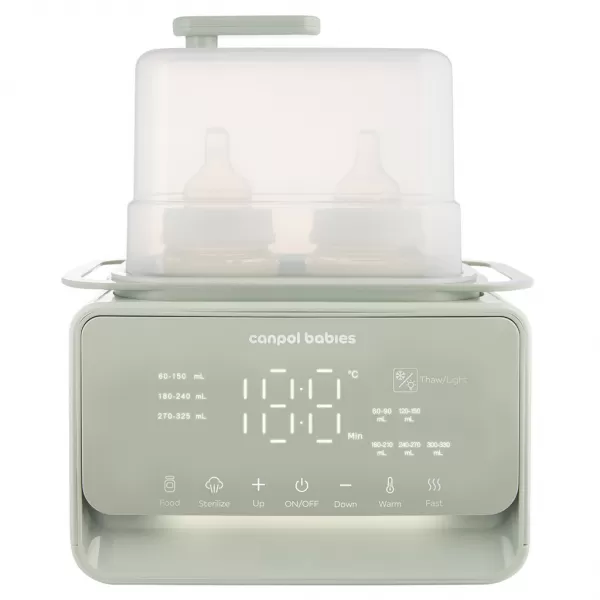 CANPOL BABIES Ohřívač a sterilizátor kojeneckých lahví elektrický double 7v1