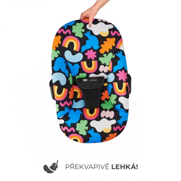 KINDERKRAFT Lehátko houpací Calmee Happy Shapes 0m+, do 9kg