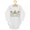 New Baby Dětské body s potiskem Lidový vzor Děvčica z Moravy