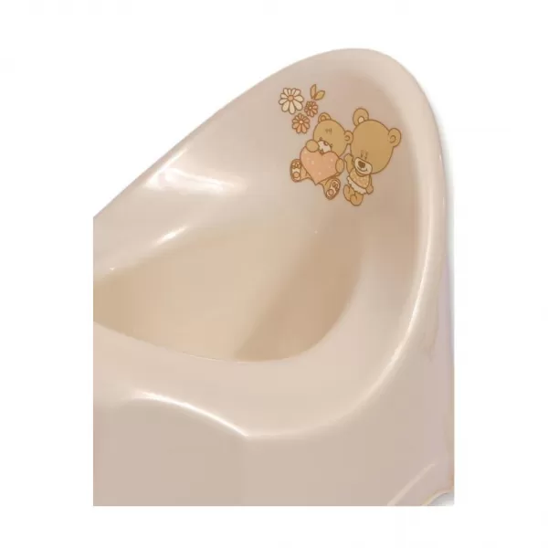 Tega Hrající dětský nočník protiskluzový béžový medvídek