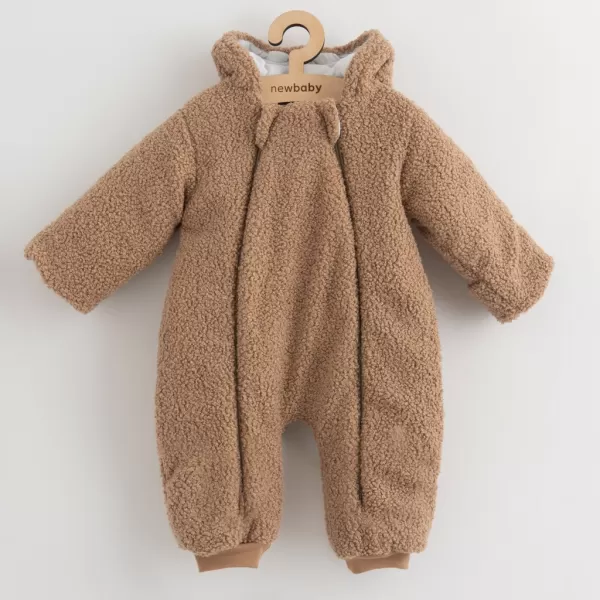 New Baby Kojenecký zimní overal bez šlapek Teddy Winter