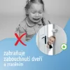 Sipo Dětská otočná zarážka do dveří s nastavením polohy, 2ks