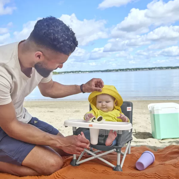 BRIGHT STARTS Židlička jídelní přenosná Pop 'N Sit™ 6m+ do 15kg