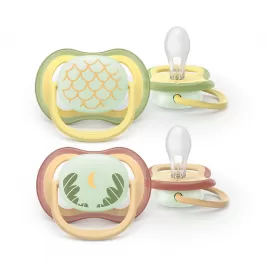 Philips AVENT Šidítko Ultra air noční 0-6m, 2ks