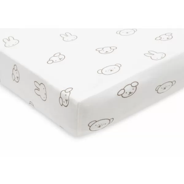 Jollein Prostěradlo napínací 140/150 x 70/75 cm Miffy & Friends
