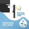 Sipo Magnetické zámky na skříně a zásuvky, sada 4 ks + 1x magnetický klíč, BÍLÁ
