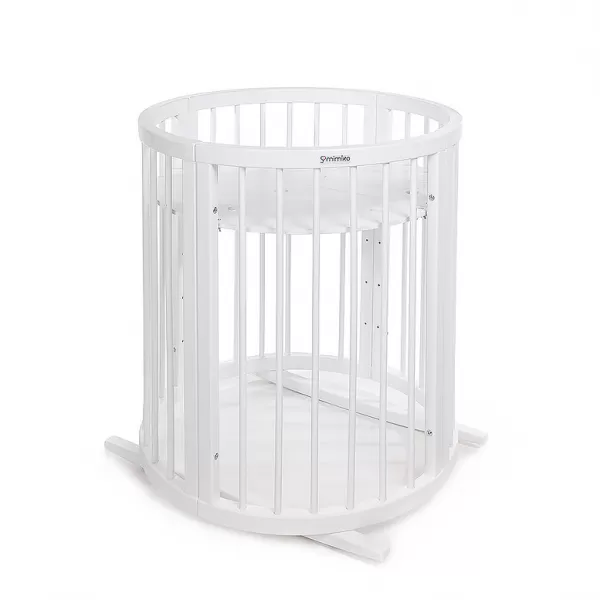 MIMIKO Postýlka roustoucí kulatá 9v1 Round White