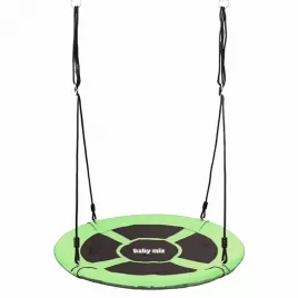 Baby Mix Houpací kruh čapí hnízdo 100 cm zelený