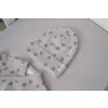 LODGER Beanie Print Rib Sharkskin 0 - 6 měsíců
