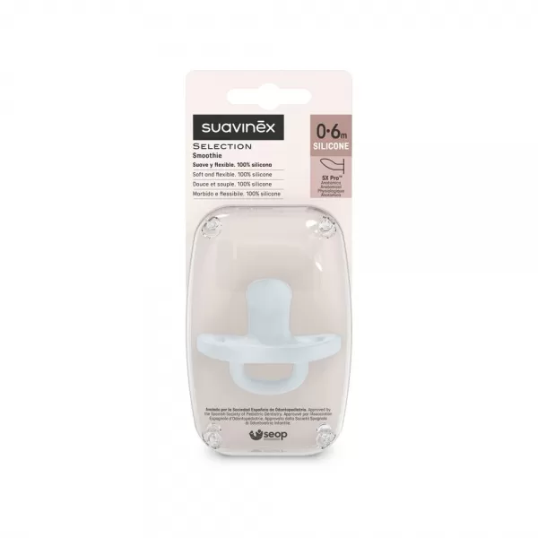 SUAVINEX ŠIDÍTKO anatomické SILIKON 0-6m SX PRO - COLOUR ESSENCE