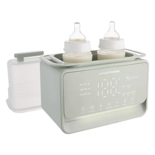CANPOL BABIES Ohřívač a sterilizátor kojeneckých lahví elektrický double 7v1