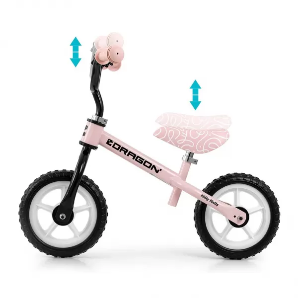 Milly Mally Dětské balanční kolo Dragon pink