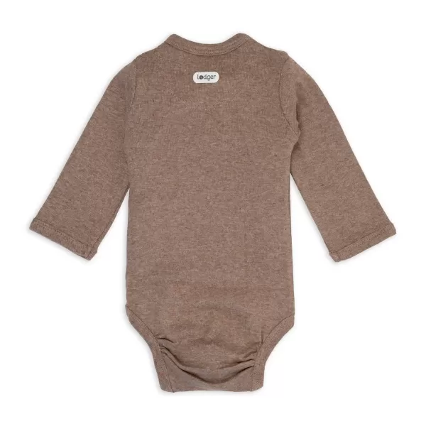 LODGER Body s dlouhým rukávem Melange Buffalo vel. 50