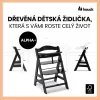 Hauck Alpha+ dřevěná židle+novorozenecký Newborn set, 0m+