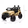 Milly Mally Elektrické autíčko Toyota FJ Cruiser Khaki