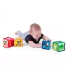 BABY EINSTEIN Hračka textilní kostky abeceda Alpha Stacks™ 4ks, 3m+