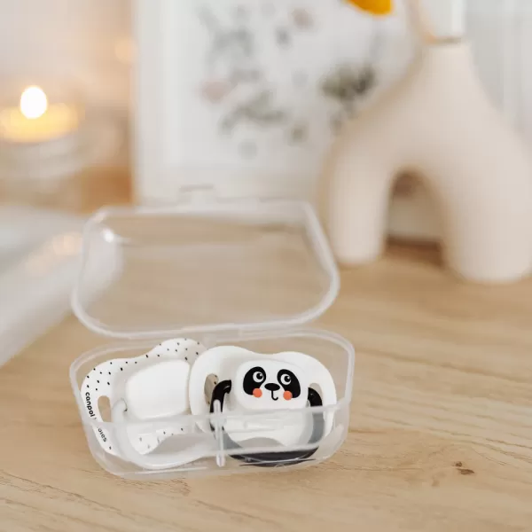 CANPOL BABIES Set symetrických silikonových dudlíků BabiesBoo 6-18m 2ks