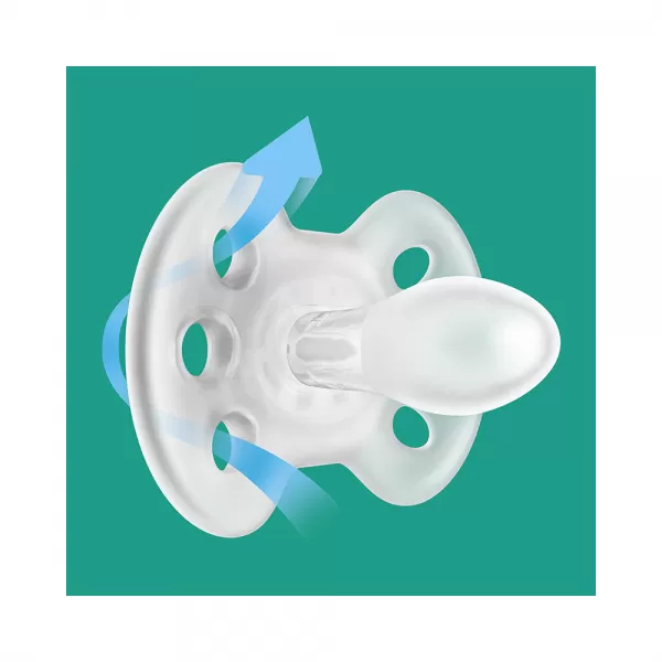 Philips AVENT Šidítko Ultrasoft Premium 0-6m dívka, 2 ks