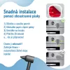 Sipo Bezpečnostní zámek na dvířka trouby, odolný proti teplu, 1ks, BÍLÁ-ŠEDÁ