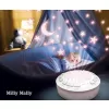 Milly Mally Plyšový usínáček jednorožec s projektorem