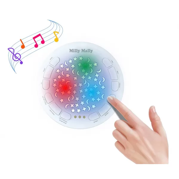 Milly Mally Plyšový usínáček jednorožec s projektorem