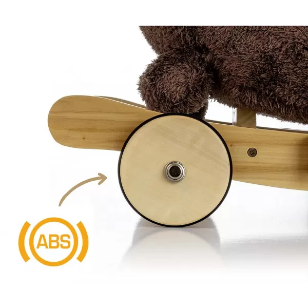 Milly Mally Houpací pejsek s melodií a kolečky Polly Plus Brown Dog