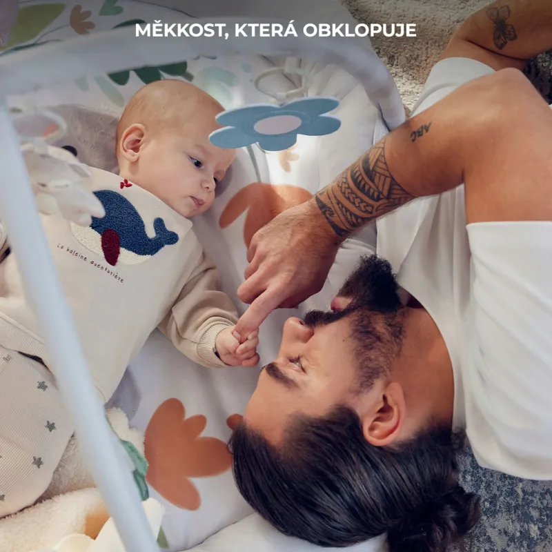 KINDERKRAFT Deka hrací s hrazdičkou Cozyplay