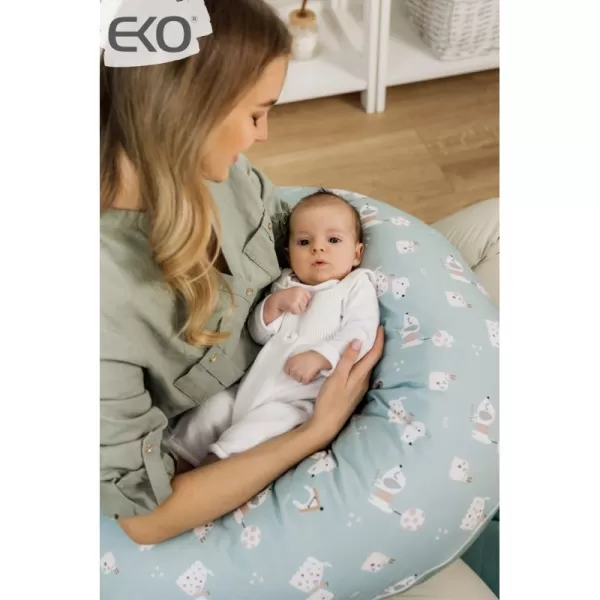 EKO Polštář kojicí Velvet Pilot Bear 180cm