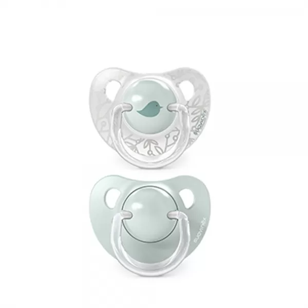 SUAVINEX Dudlík anatomický silikon 0/6m 2 ks BIRDIES