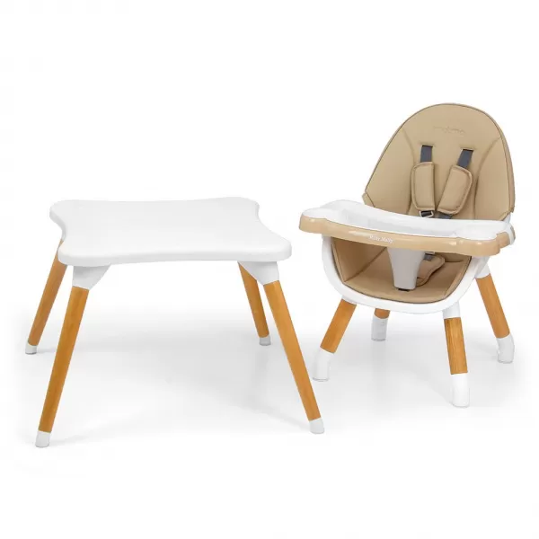 Milly Mally Jídelní židlička 2v1 Malmo beige