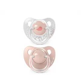 SUAVINEX Dudlík anatomický silikon 0/6m 2 ks BIRDIES