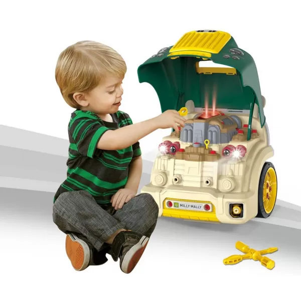 Milly Mally Realistický model přední části auta s otevírací kapotou N-GINE green