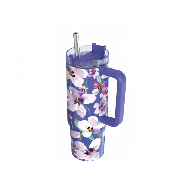 Quokka Nerezový termohrnek s brčkem Stream 950 ml