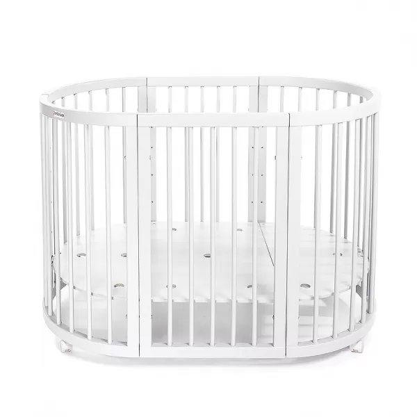 MIMIKO Postýlka roustoucí kulatá 9v1 Round White