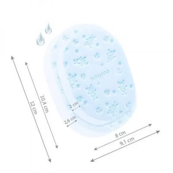 BABYONO Houbička na mytí - modrá