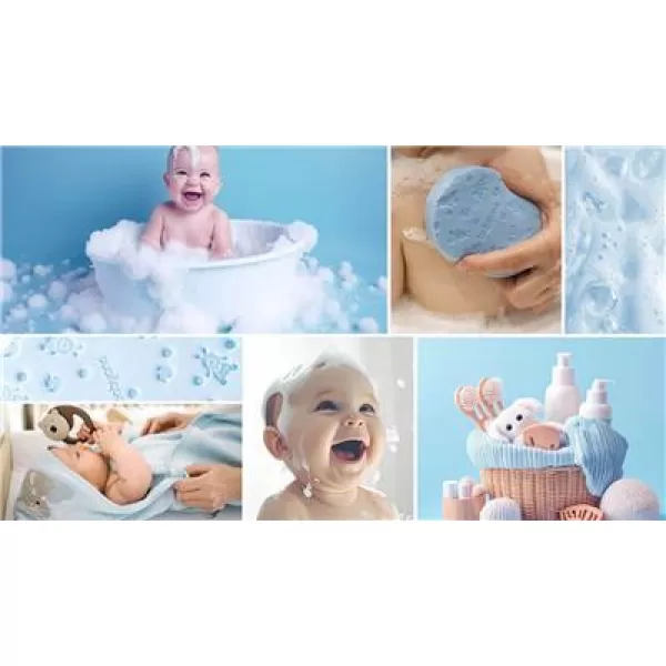 BABYONO Houbička na mytí - modrá