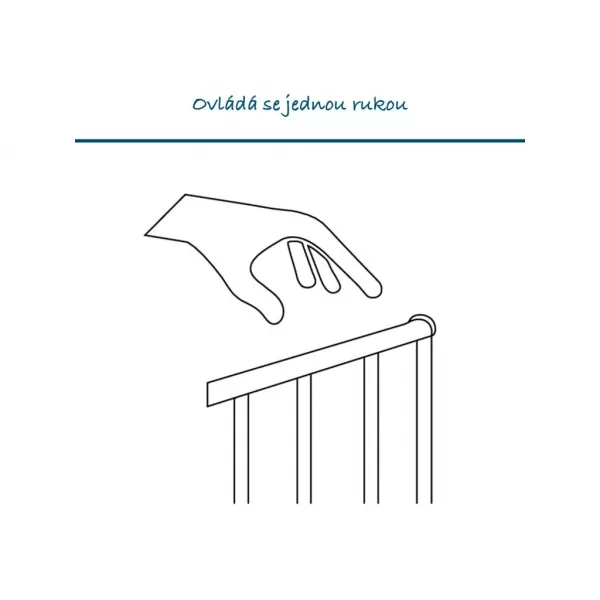 Baby Dan Univerzální prostorová zábrana CombiFit XXL, černá