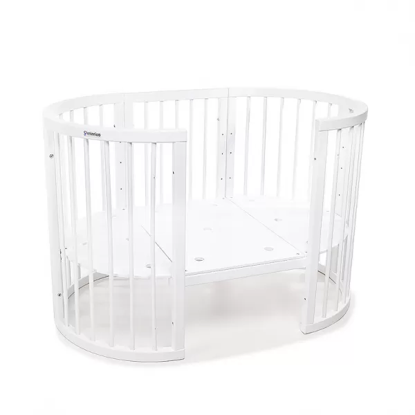 MIMIKO Postýlka roustoucí kulatá 9v1 Round White