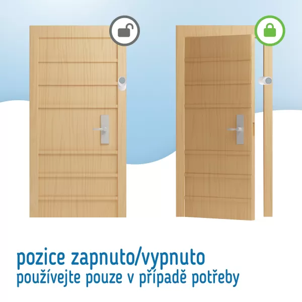 Sipo Dětská otočná zarážka do dveří s nastavením polohy, 2ks