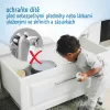 Sipo Magnetické zámky na skříně a zásuvky, sada 4 ks + 1x magnetický klíč, BÍLÁ
