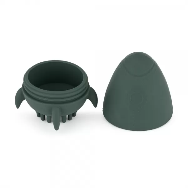 PETITE&MARS Hračka silikonová do vody s kartáčkem Splashy Rocket 6m+