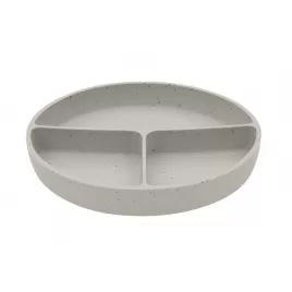 KikkaBoo Talíř dělený s přísavkou Platinum Silicone