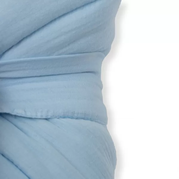 New Baby Mušelínová šněrovací zavinovačka blue