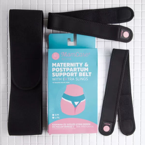 MOMCARE Pás těhotenský a poporodní podpůrný pro zmírnění pánevních bolestí vel. S-M
