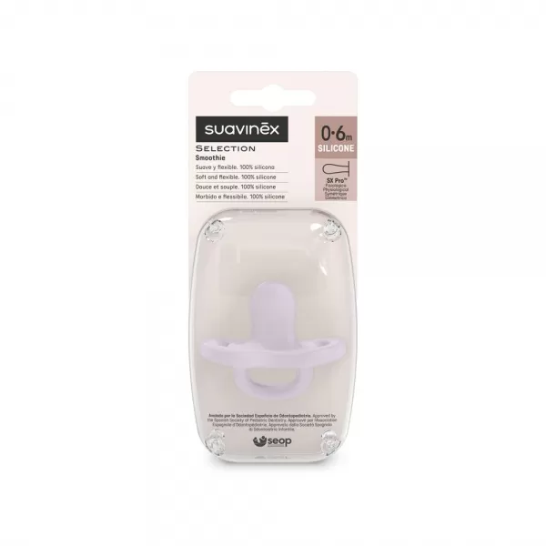 SUAVINEX ŠIDÍTKO fyziologické SILIKON 0-6m SX PRO - COLOUR ESSENCE
