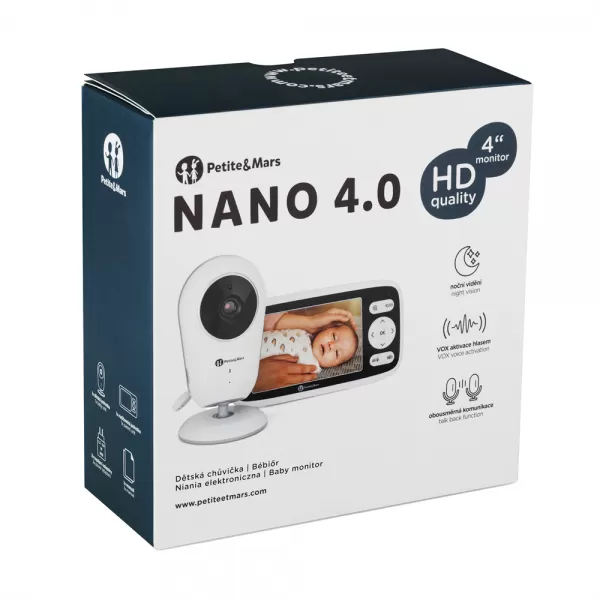 PETITE&MARS Chůvička dětská digitální NANO 4.0
