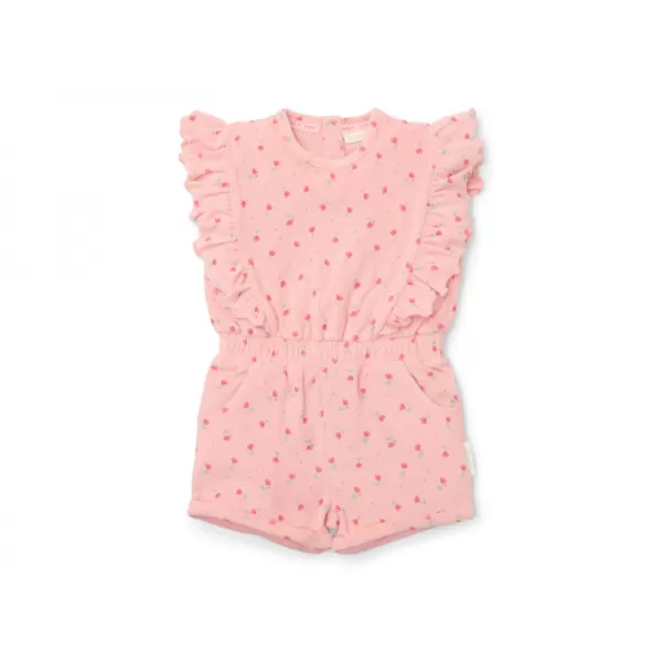 Little Dutch Overal letní Sunny Flowers Blush Pink vel. 98/104