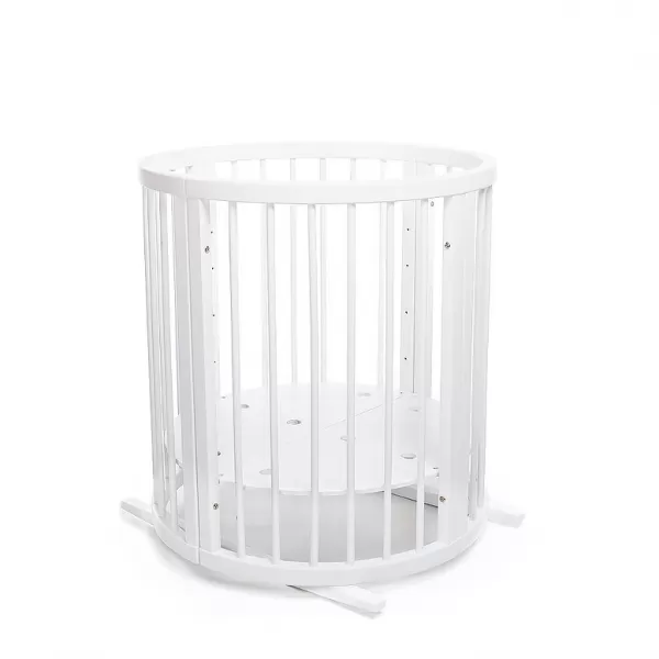 MIMIKO Postýlka roustoucí kulatá 9v1 Round White